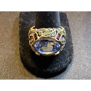 Heidi Daus Cocktail Ring Multicolored Size 11